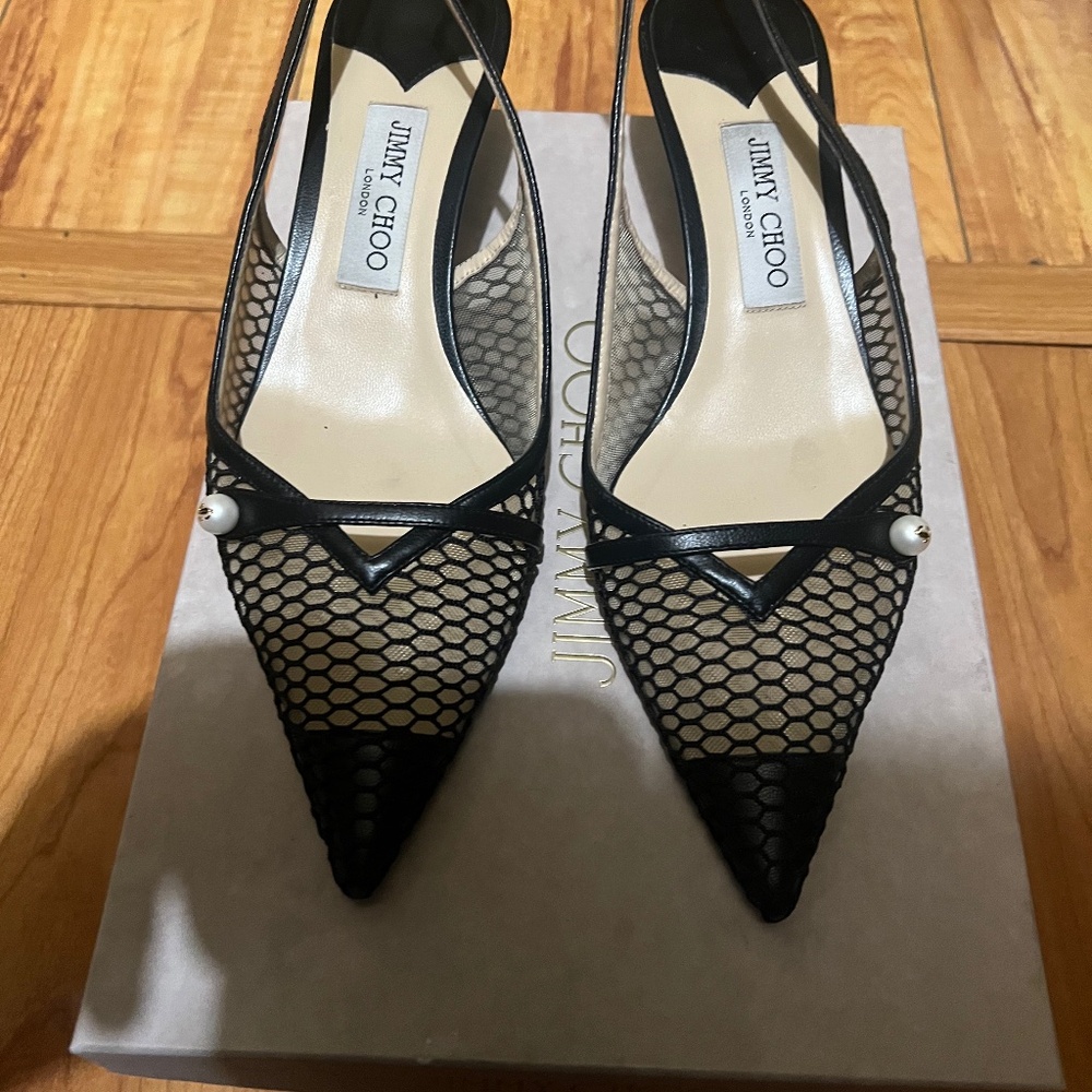 Jimmy Choo mesh heels